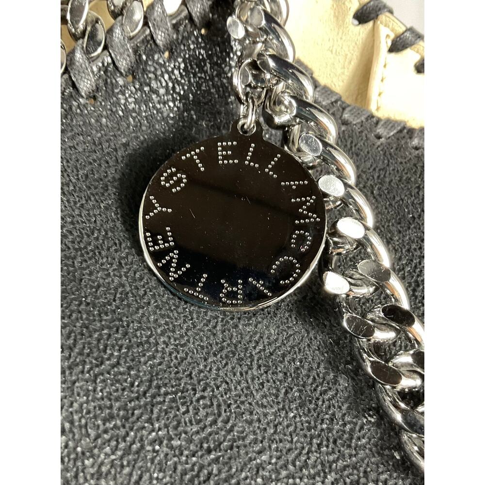 Stella Mccartney Two Tone Black Falabella Tote Bag - Picture 5 of 12